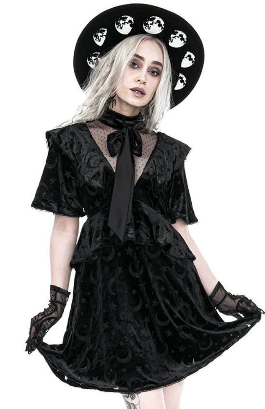 Clothes Restyle | Gothic Schoolgirl Devoured Dress With A Bow