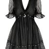 Clothes Restyle | Lace Mesh Dolly Dress A-Line Skirt Crescent Charm