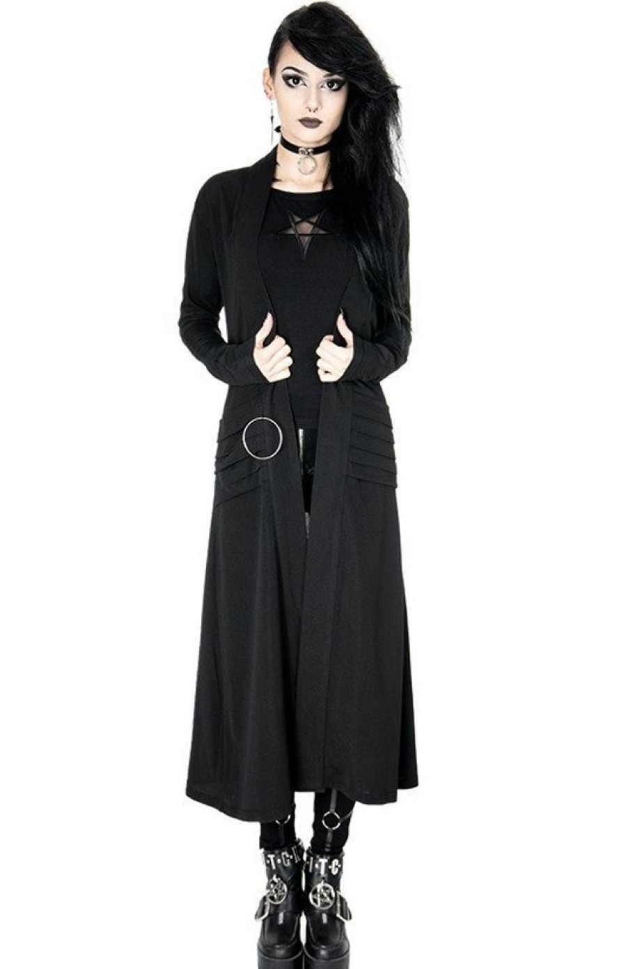 Clothes Restyle | Nightwalker Coat Long Jacket, Cardigan With Pockets