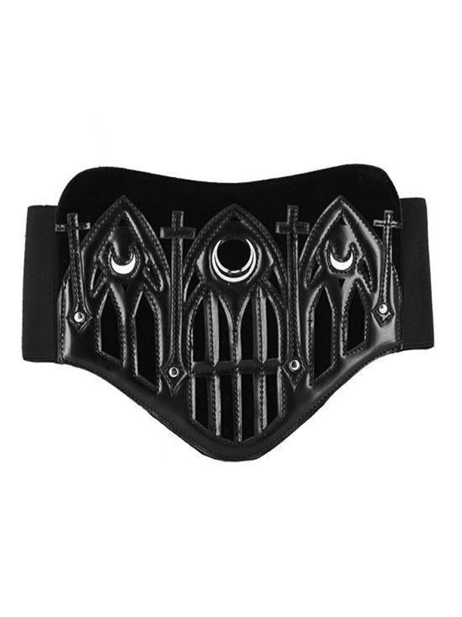 Accessories Restyle | Cathedral Waist Belt With Triple Moon