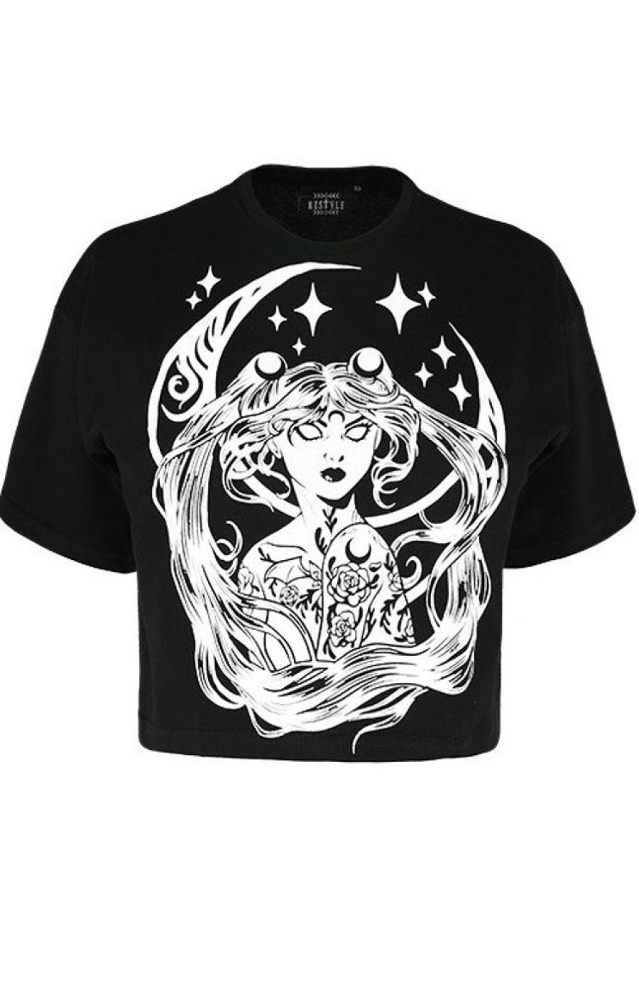 Clothes Restyle | Gothic Blouse, Nugoth T-Shirt Sailor Moon Crop Top