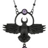 Jewellery Restyle | Nordic Talisman "The Crow Pendant Black" Purple Quartz
