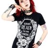 Clothes Restyle | Black Women`S T-Shirt Always Ready For Your Funeral