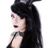 Accessories Restyle | Gothic Headpiece, Black Headband, Satan Horns Evil Horns